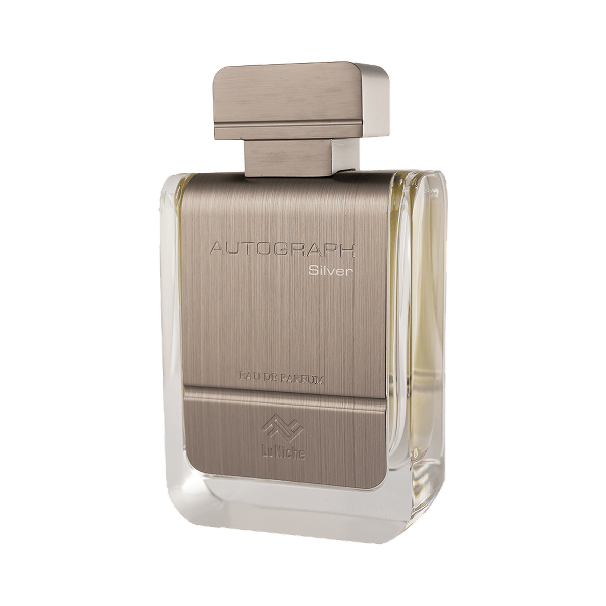 Luniche Autograph Silver EDP fragrance bottle