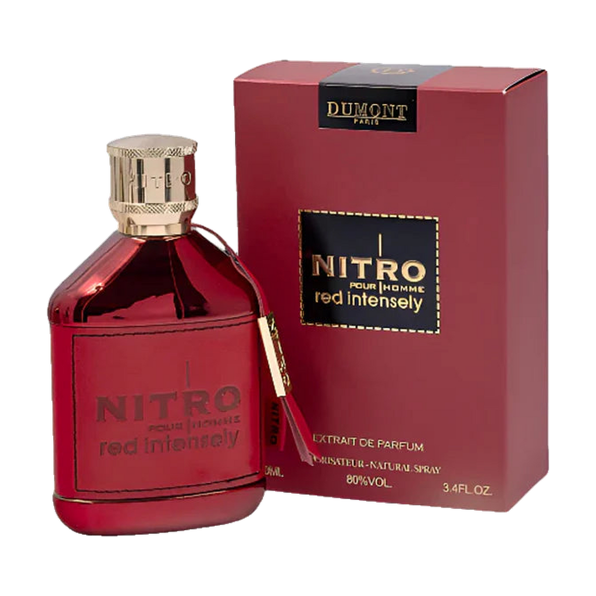 Dumont Nitro Red Intensely Extrait de Parfum fragrance bottle