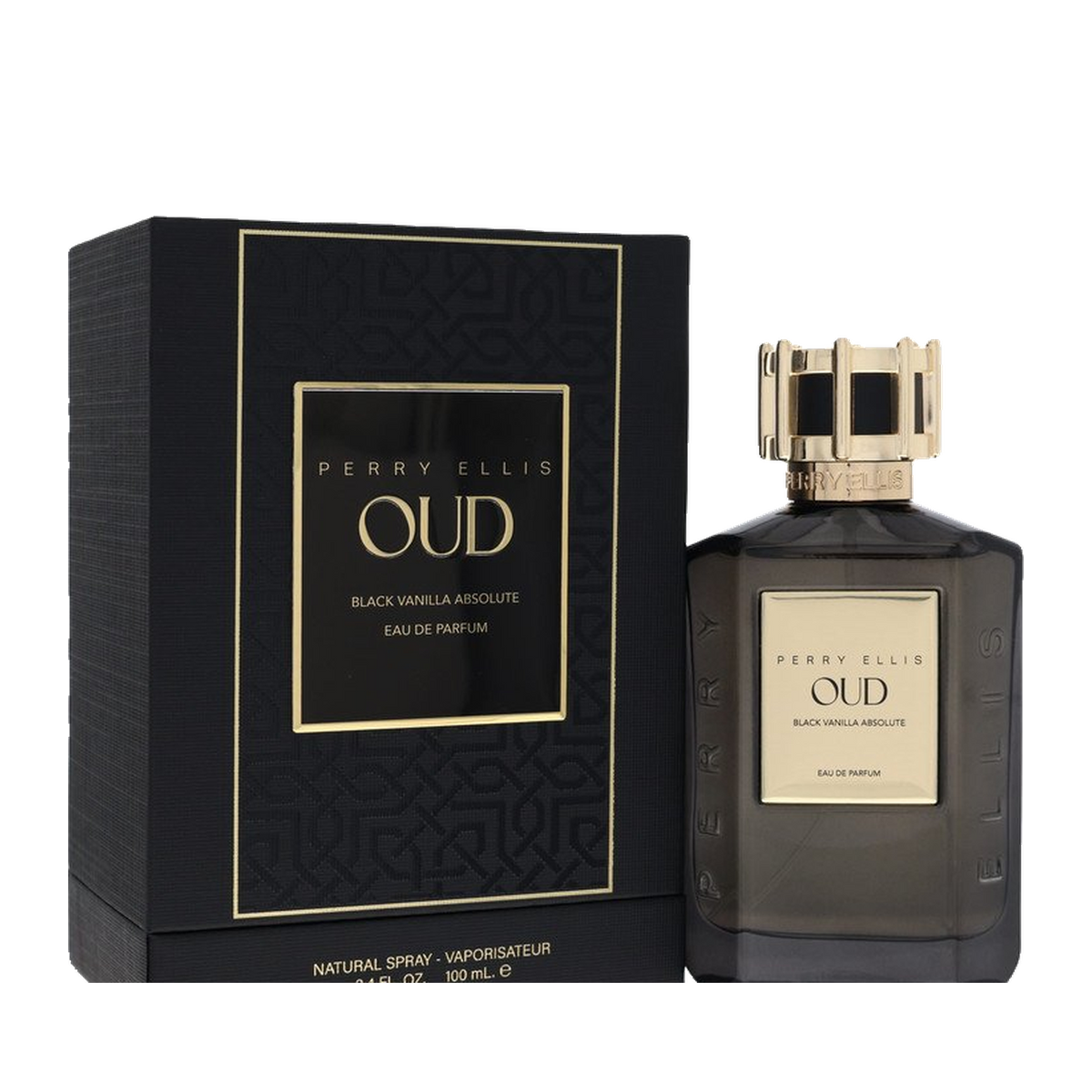 Perry Ellis Oud Black Vanilla Absolute EDP fragrance bottle