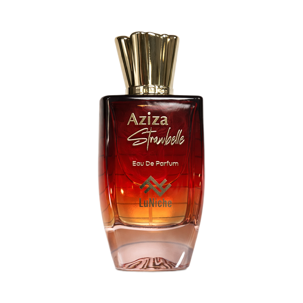 Luniche Aziza Strawbelle EDP fragrance bottle