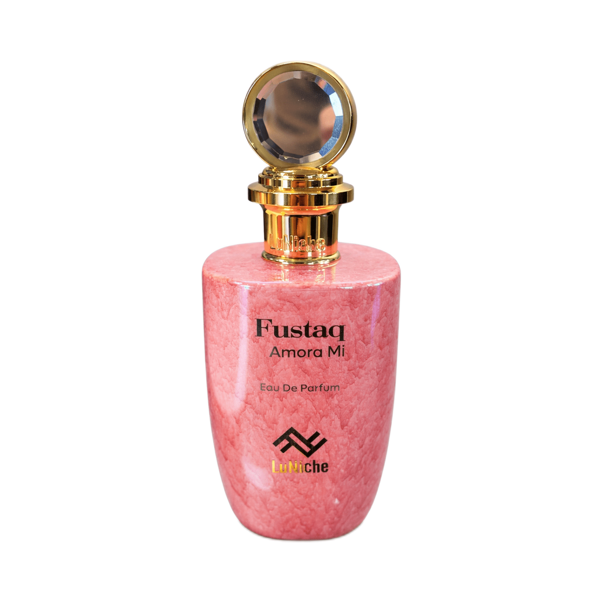 Luniche Fustaq Amora Mi EDP fragrance bottle