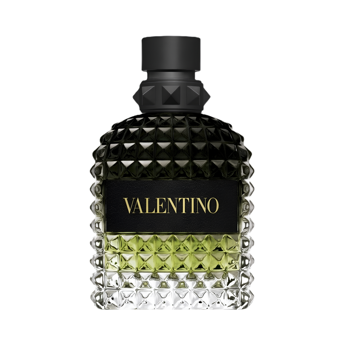 Valentino Uomo Born In Roma Green Stravaganza EDT fragrance bottle
