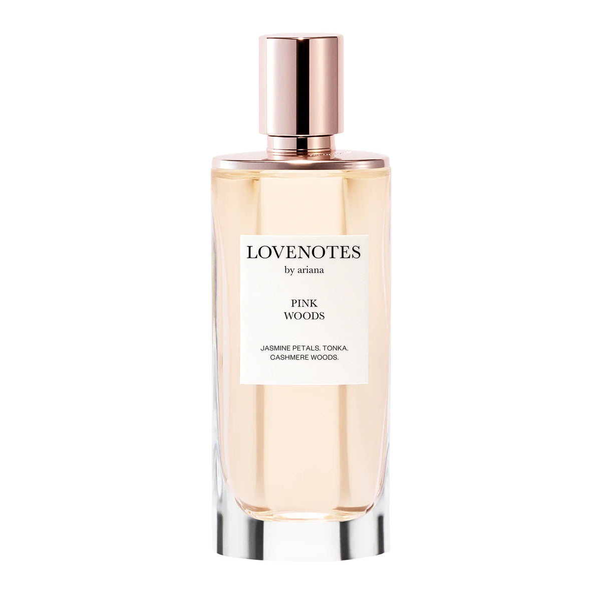 Ariana Grande Lovenotes Pink Woods EDP fragrance bottle