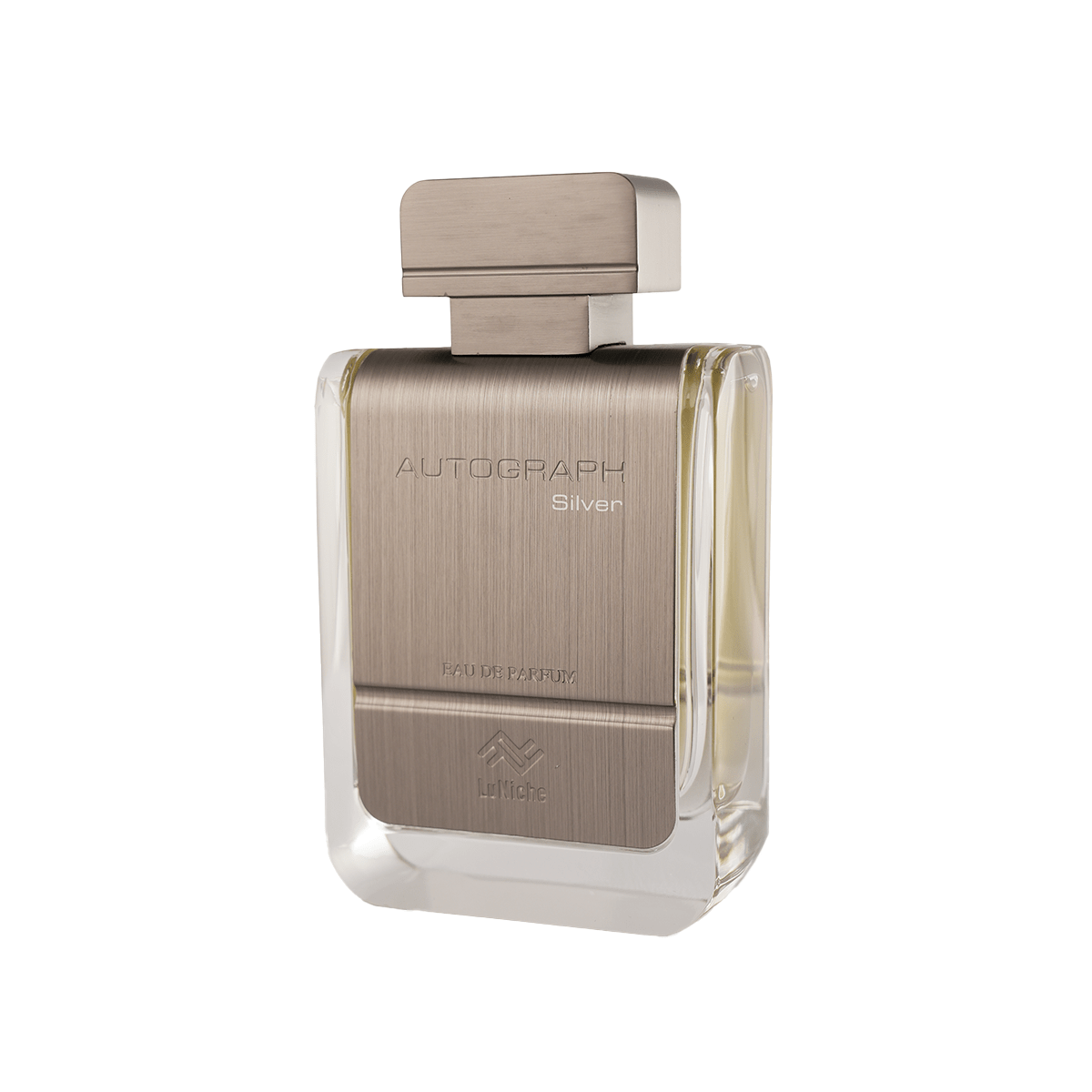 Luniche Autograph Silver EDP fragrance bottle